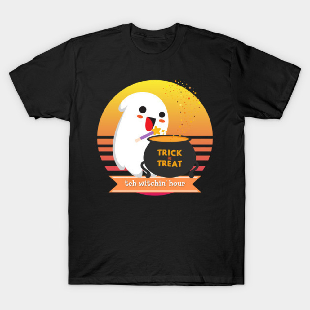 Halloween Cute Ghost Witching Hour Tshirt